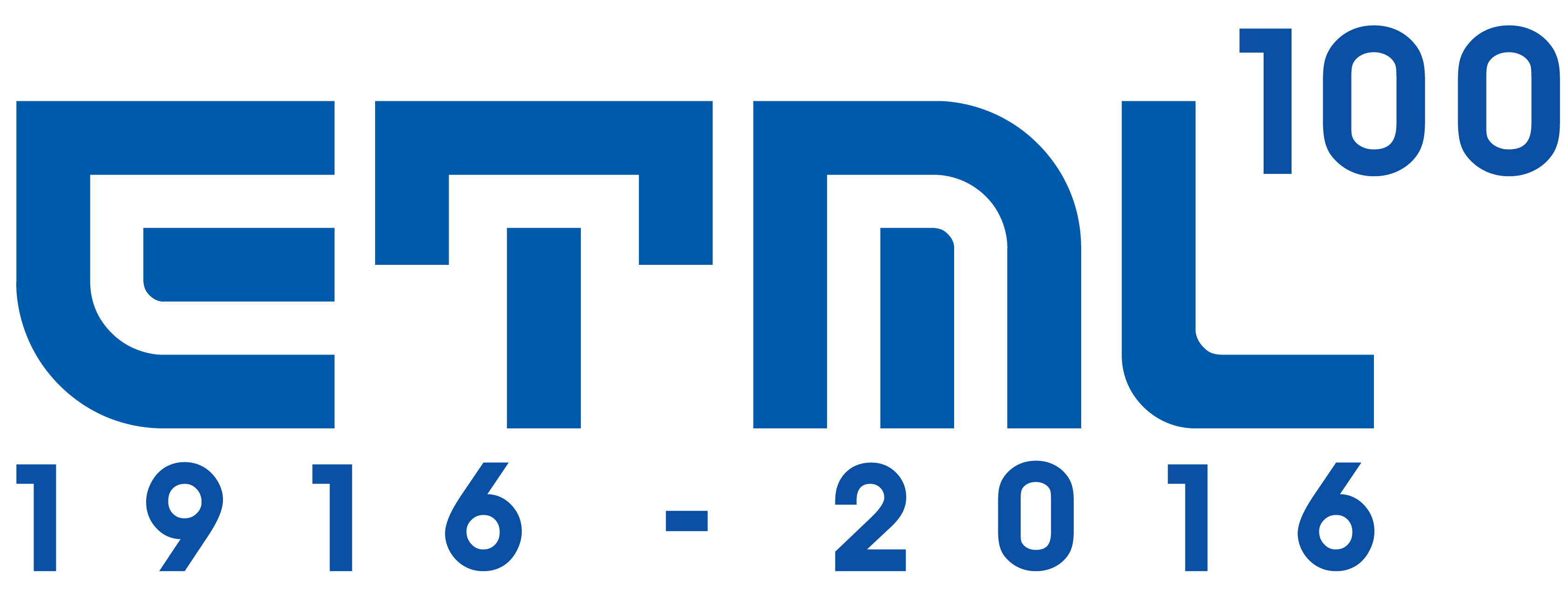 100ansETML Logo bleu