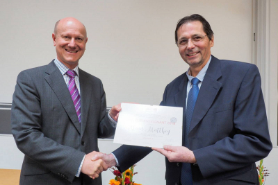 Prix du &quot;Meilleur enseignant 2018&quot; décerné à Alain Matthey